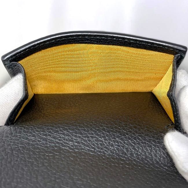 Gucci Trifold Wallet Black 736151 2067 Unused Excellent Condition Leather