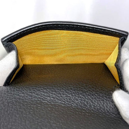 Gucci Trifold Wallet Black 736151 2067 Unused Excellent Condition Leather