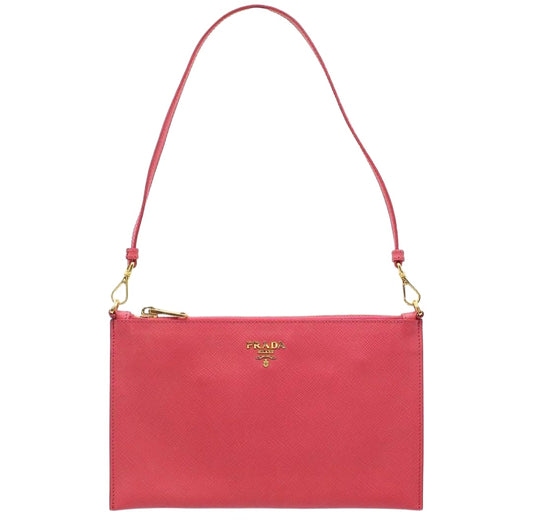 Unused Prada Sapphire Shoulder Bag Pouch Clutch