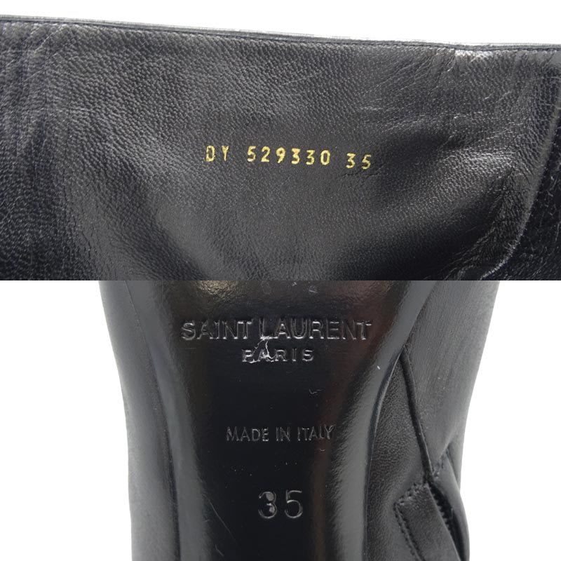 Yves Saint Laurent Size 22 Black Boots