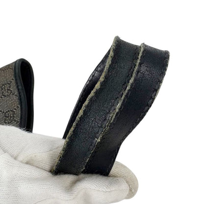 Gucci Mini Tote Bag GG Canvas Black Shoulder