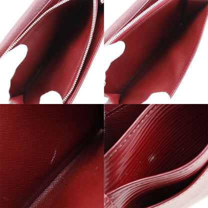 Louis Vuitton Portefeuille Sarah M6374m Epi Leather Ruby Red Ca3180 Ladies Long