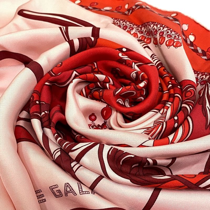 Hermes Carre 90 Coupe DE GALA Scarf Bag Brand Bag Handle Cover Ribbon High Gift
