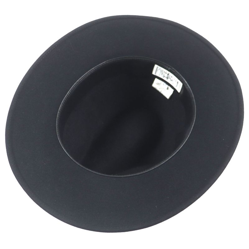 Hermes Lapin Felt 100% Leather Use Serie Button Medium Fold Hat Black 60 Made