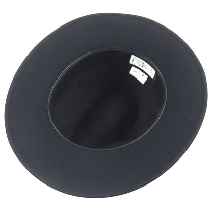 Hermes Lapin Felt 100% Leather Use Serie Button Medium Fold Hat Black 60 Made