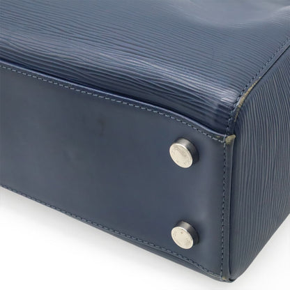 Louis Vuitton Epi Blair MM Handbag Tote Bag 2WAY Shoulder Bag Andigo Blue Navy