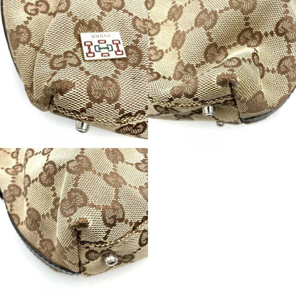 Gucci 145759 Handbag Brown GG Canvas Sherry Line Ladies Fashion Brand Name High