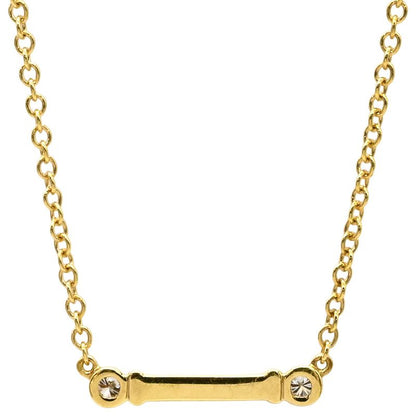 Tiffany & Co Tiffany & Co Necklace Fleur de Lis Stem 18k Yellow Gold Diamond