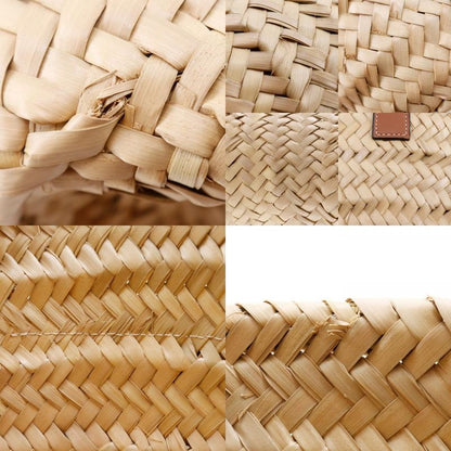 Loewe Basket Bag Small Basket Bag Raffia And Leather Brown Women Tote Bag