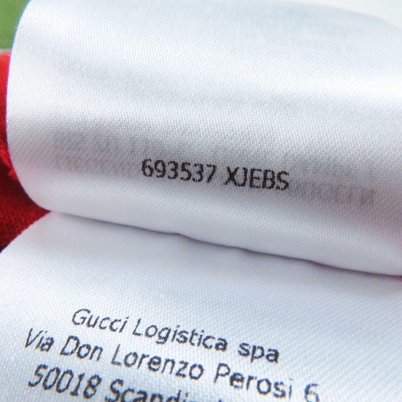 Gucci Adidas 693537 Cotton T-shirt Dress / Long Sleeve Dress Red White XS Made