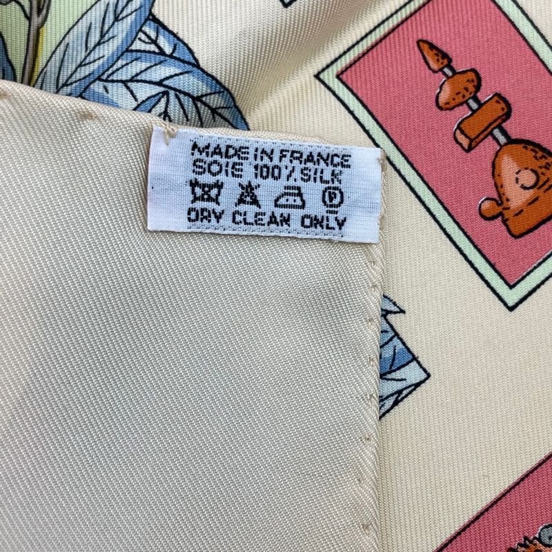 Hermes Scarf Carre 90 Polyfill Dreaming Beige