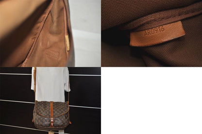 Louis Vuitton Monogram Saumur 35 Shoulder Cross Bag M42254 LV 5882m