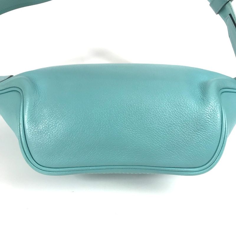 Hermes Body Bag City Slide Cross PM Evercolor Blue Atoll Blue