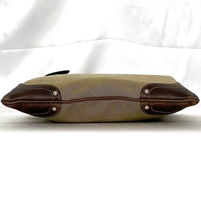 Prada Shoulder Bag Beige Brown Bt0536 Excellent Condition Jacquard