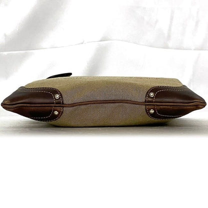 Prada Shoulder Bag Beige Brown Bt0536 Excellent Condition Jacquard