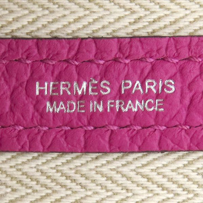 Hermes Tote Garden Party TPM Country Rose Purple Silver Hardware Purple