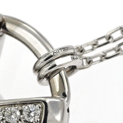 Cartier Necklace Amulet De Cartier 750wg 18K White Gold Diamond Jewelry-
