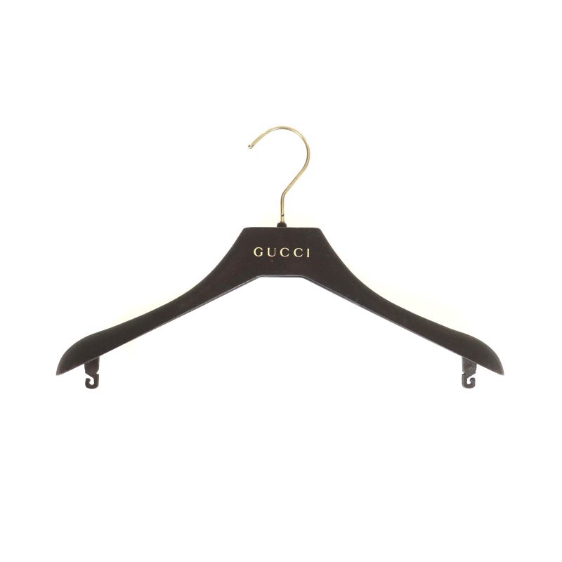 Gucci 310720 Ribbon Design Silk Wrap Dress Black M Hanger Genuine