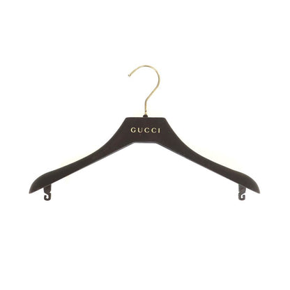 Gucci 310720 Ribbon Design Silk Wrap Dress Black M Hanger Genuine