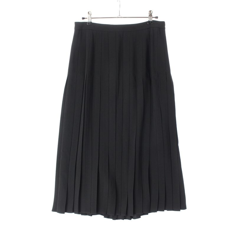 Celine 20SS Acetate Rayon Pleated Skirt 2j144865c Black 40