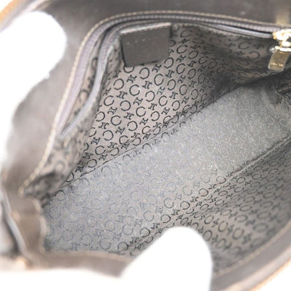 Celine Shoulder Bag Macadam Pattern Brown 83ka654