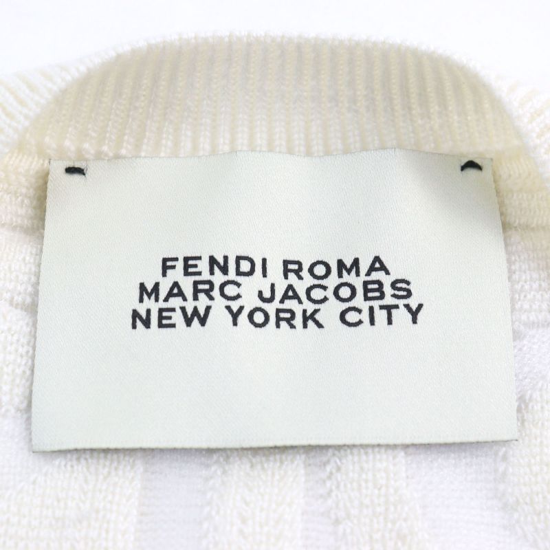 Fendi X MARC Jacobs Fendi X MARC Jacobs 22SS Fzx131 Wool Logo Crew Neck Mesh