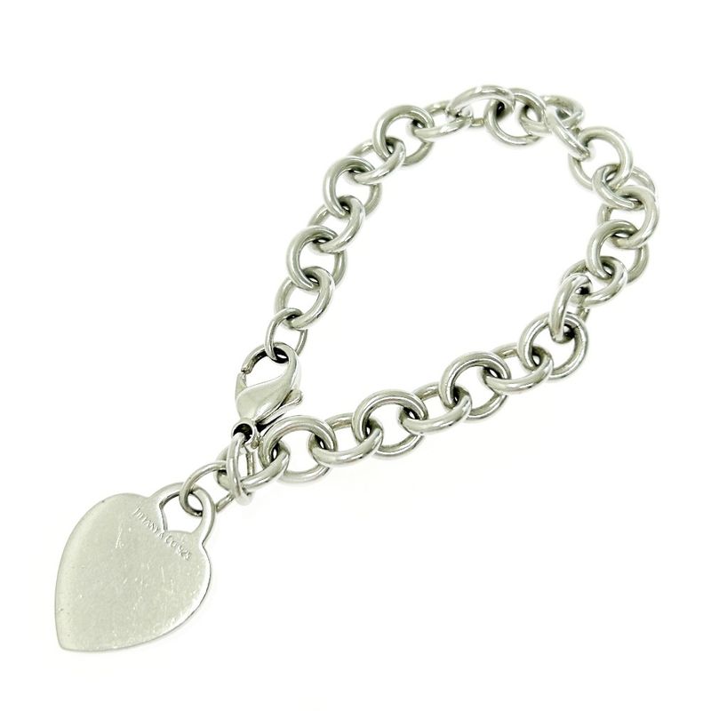 Tiffany & Co Tiffany & Co Silver Heart Tag Bracelet 33.7g 925 Engraved 408057
