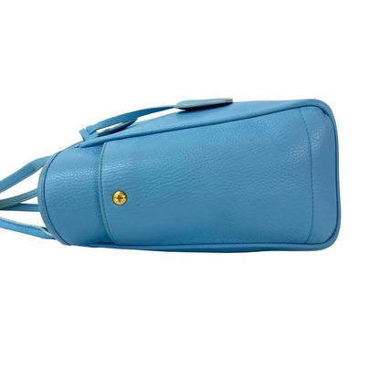 Loewe Heritage Logo Shape Pressed Leather Tote Bag Handbag
