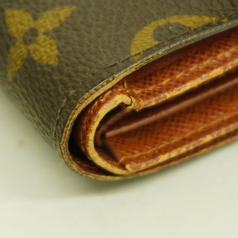 Louis Vuitton Trifold Wallet Monogram Porte Trésor Etui Papier M61202 Brown Men