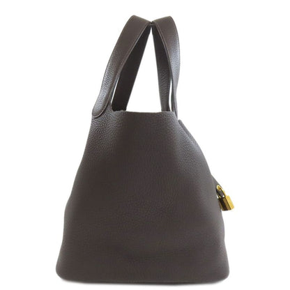 Hermes Picotin Lock MM Gold Hardware Handbag Taurillon Cles Mance Women