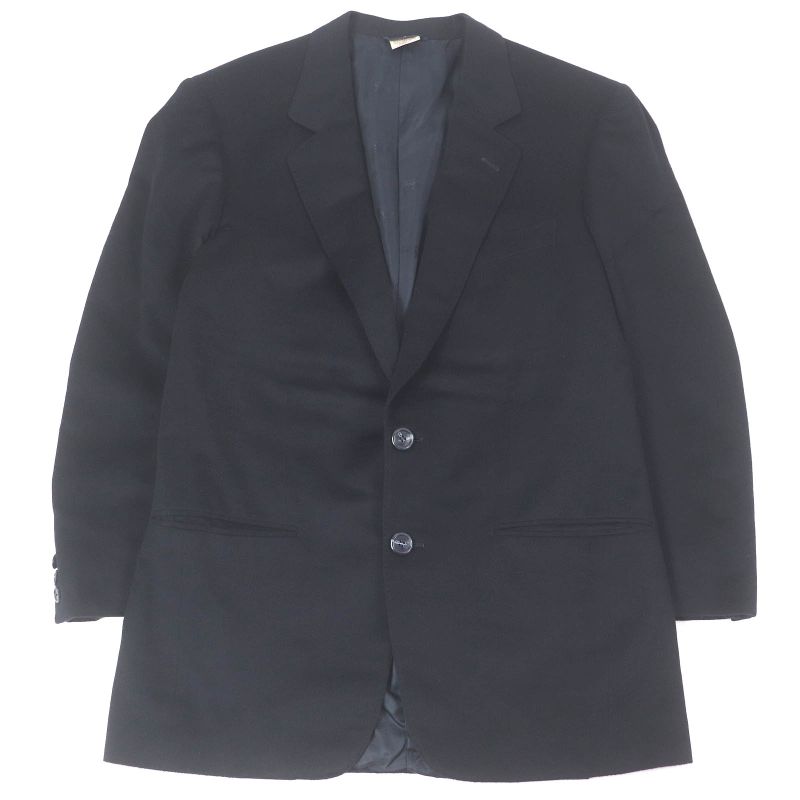 Gucci Vintage 100% Cashmere Single Tailored Jacket With Logo All Over The Back