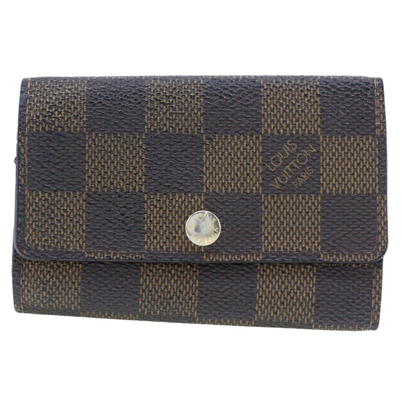 Louis Vuitton Multicles 6 N62630 Damier Canvas Ct1151 Unisex Key Case