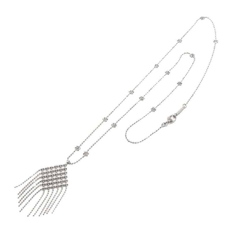 Tiffany & Co Tiffany & Co Fringe Necklace 455cm (1791in) 18K WG White Togo Old