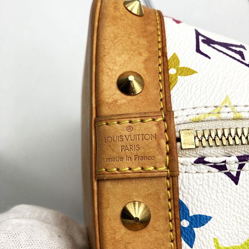 Louis Vuitton M92647 Alma (old) Handbag White Monogram Multicolor