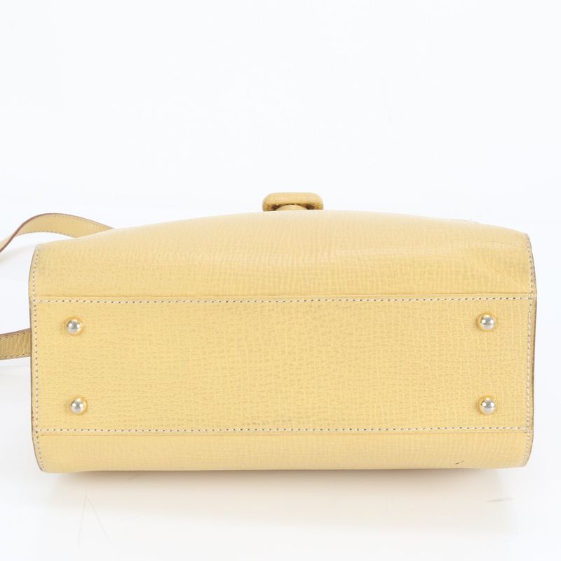 Vintage Loewe Leather Shoulder Bag Crossbody Gold Hardware Hand Tote Women's