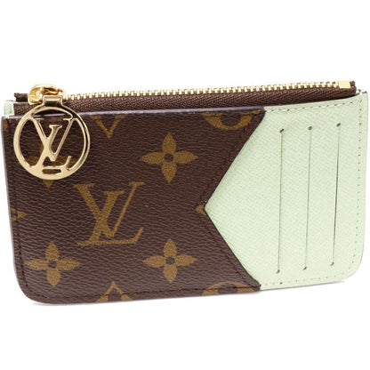 Louis Vuitton Coin Case Fragment Case With Card Case Monogram Green Porte