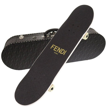 Fendi Skateboard Carry Black 7as081 / 7as082 Zucca FF Logo Trunk Skateboard