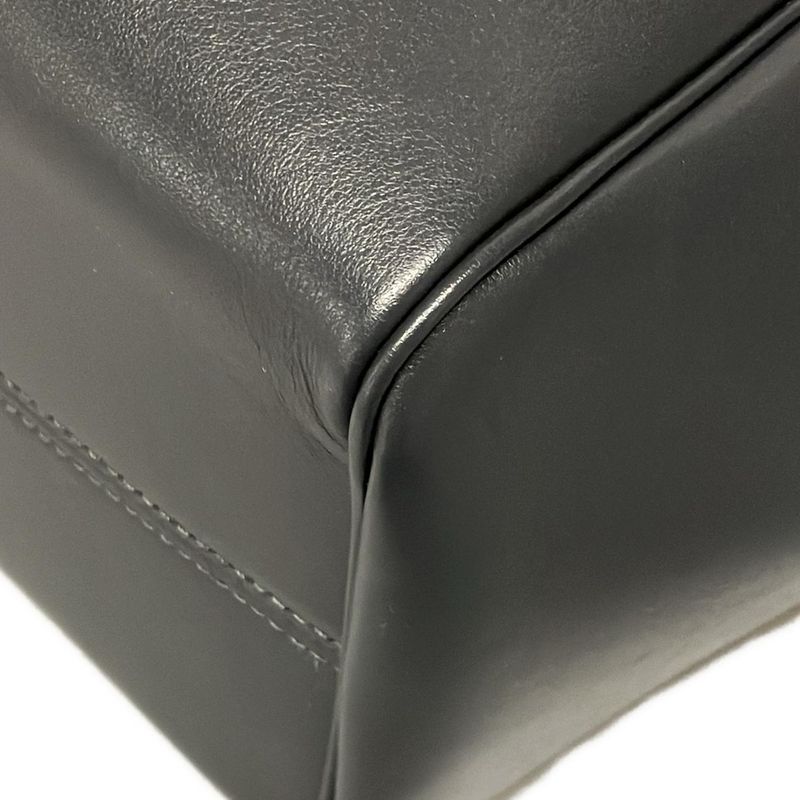 Celine Tote Bag Small Cabas Drawstring Cuir Triomphe Grey Leather