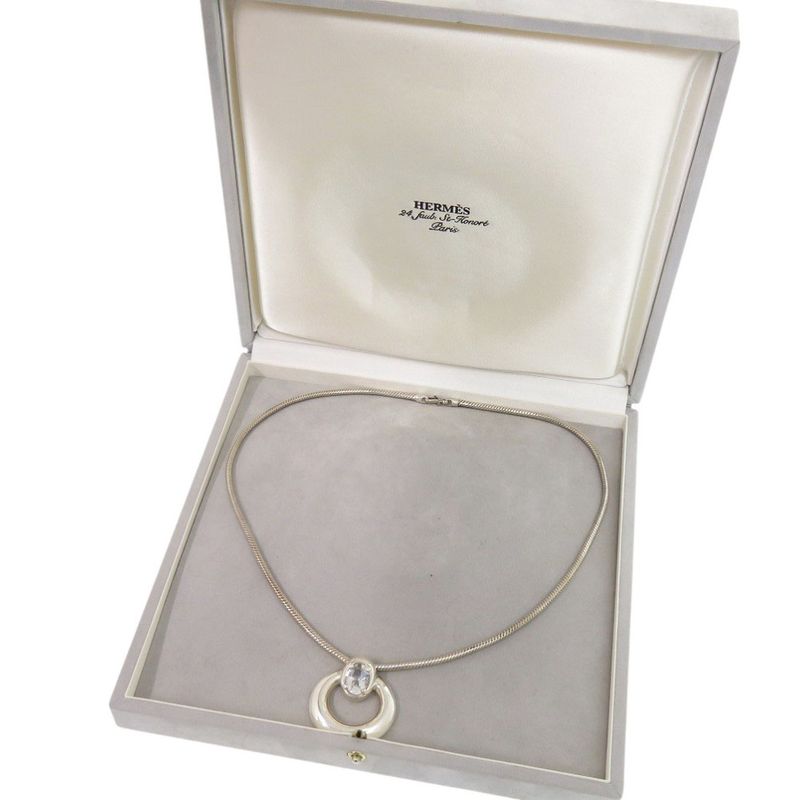 Hermes Vintage 925 Silver Necklace 0268 Hermes