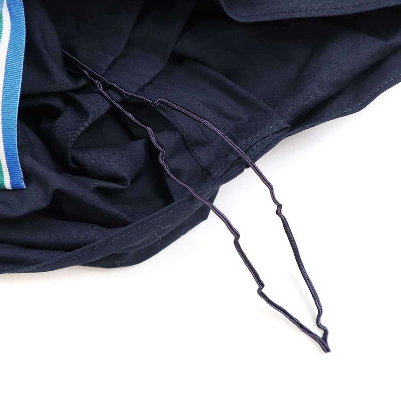 Fendi Asymmetrical Poplin Ribbon Dress Fd9648 A0my Navy 36