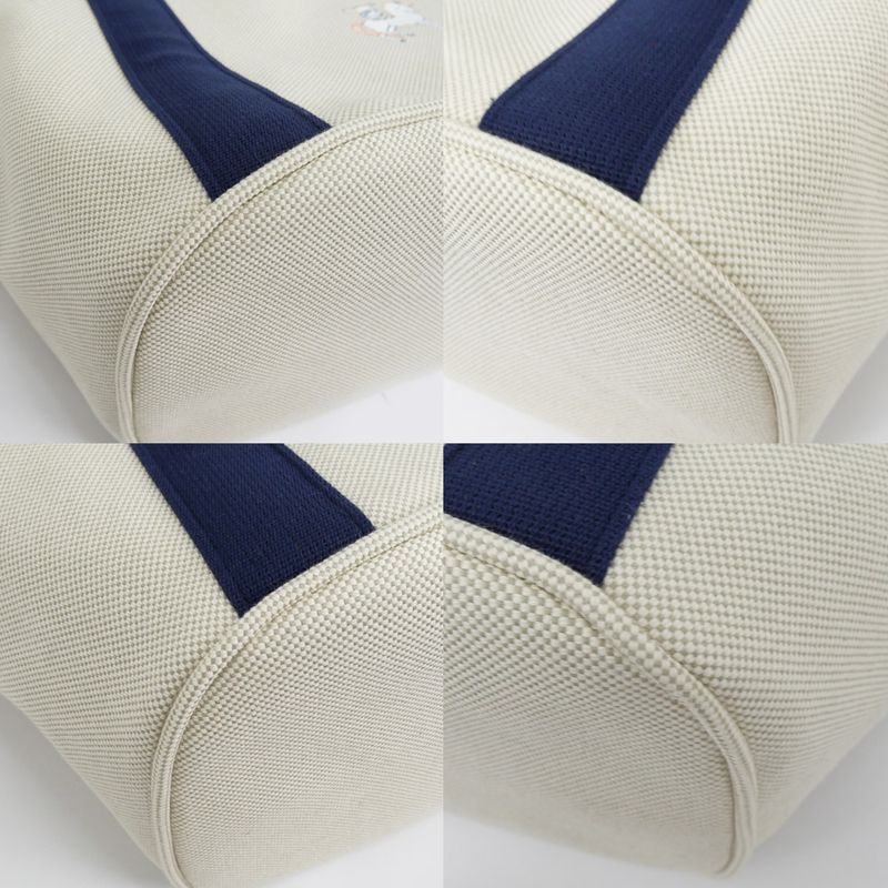 Hermes Cabrio Mother's Bag Toile Ash Gripe Lou Navy Tote Bag Canvas