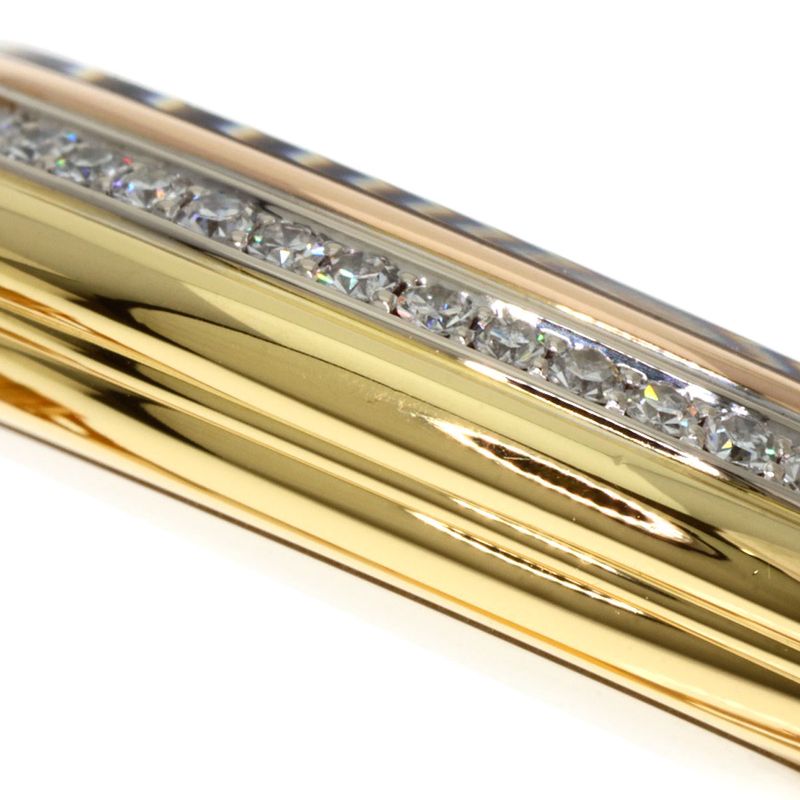 Cartier VLC Louis Cartier Vendome LM Diamond Wristwatch 18K Yellow Gold 18K