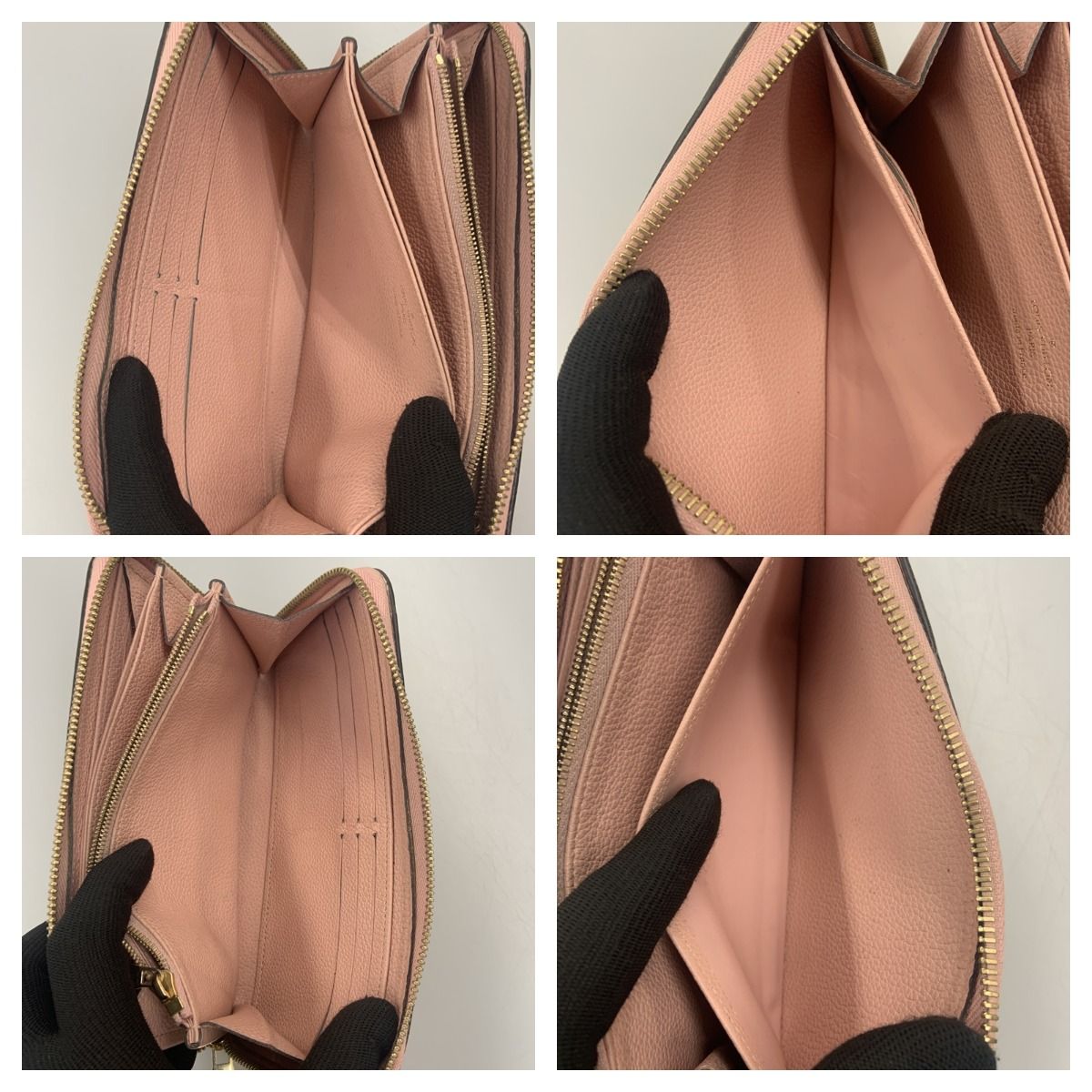 Louis Vuitton Monogram Empreinte Zippy Wallet Round Zipper Long Wallet M64090