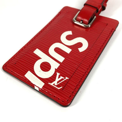 Louis Vuitton Name Tag Supreme Collaboration M67726 Epi Leather Red