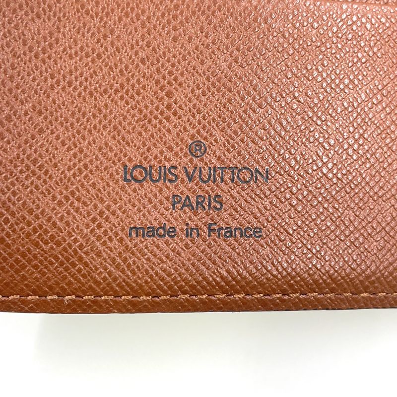 Louis Vuitton Trifold 2-fold Billfold Monogram PVC Brown Card Case M61731
