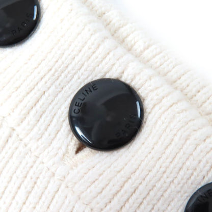 Celine 3za4145i Cotton Shoulder Button Striped Crewneck Long Sleeve Marine Knit