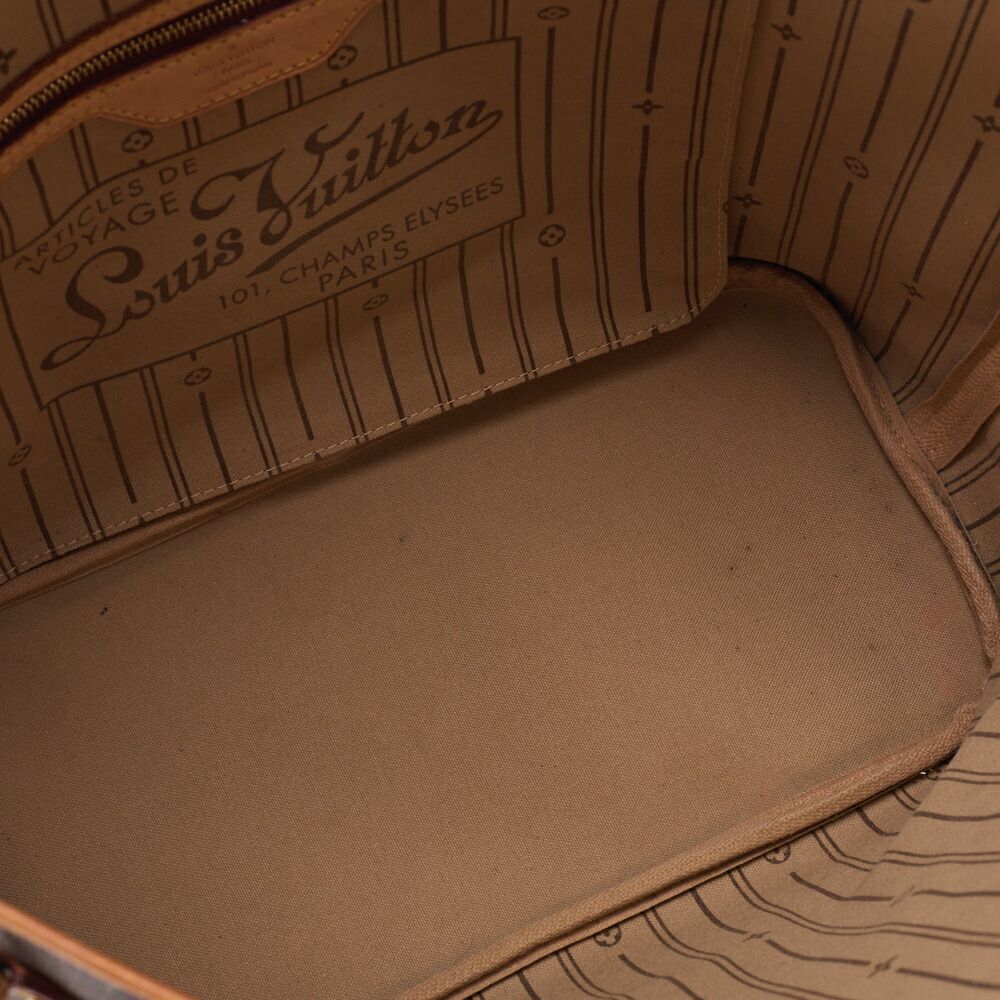 Louis Vuitton Monogram Neverfull MM Brown M40156 (gold Hardware) Tote Bag (gold