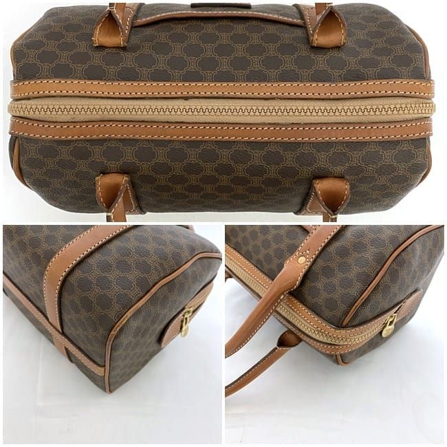 Celine Mini Boston Bag Brown Signature M08 Excellent Condition