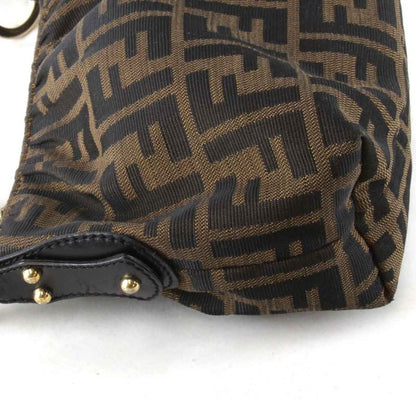 Fendi Zucca 8br354 Shoulder Bag Canvas Brown