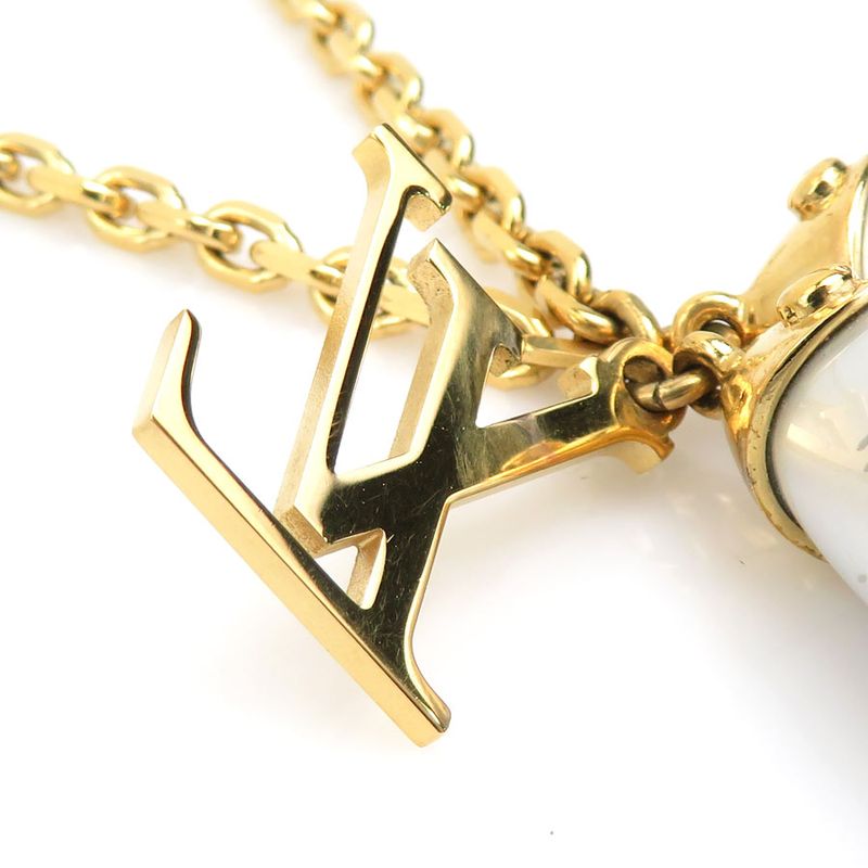 Louis Vuitton Necklace Pendentif Damier Pearl M66322